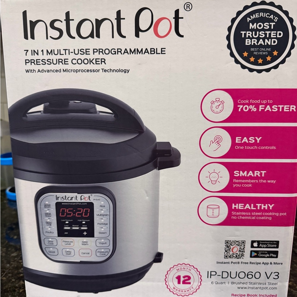 NWT‼️Instant Pot 7-in-1 Pressure Cooker - Picture 1 of 4